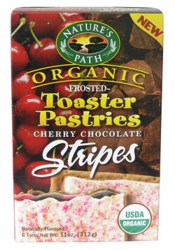 Nature's Path Organic Cherry Chocolate Stripes Frosted Toaster Pastries