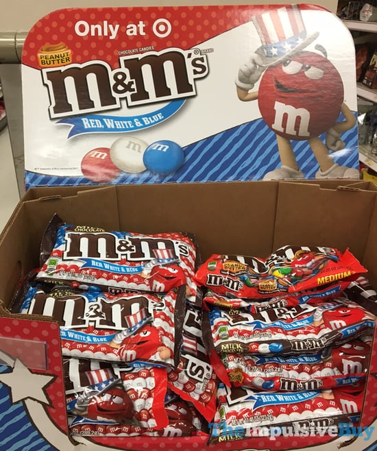 M&M's Peanut Butter, Red, White & Blue Mix, Share Size