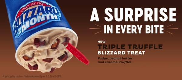 FAST FOOD NEWS: Dairy Queen’s Triple Truffle Blizzard