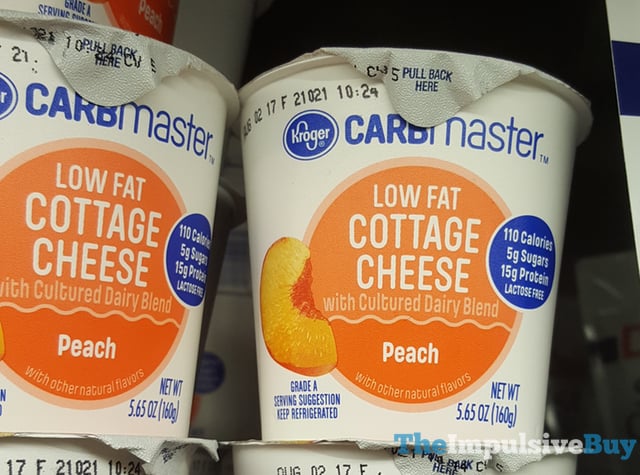 Kroger Carbmaster Peach Low Fat Cottage Cheese The Impulsive Buy