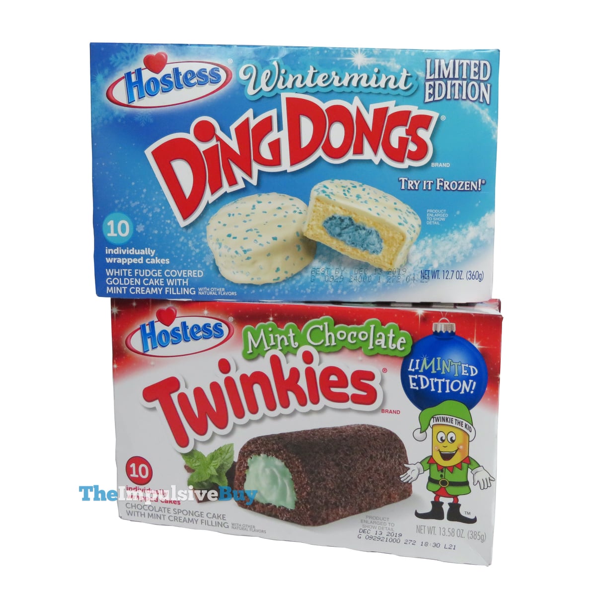 Review Hostess Limited Edition Wintermint Ding Dongs And Mint Chocolate Twinkies The Impulsive Buy