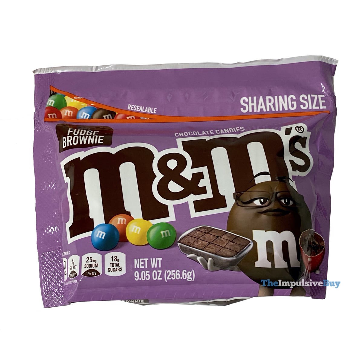 M&M's Fudge Brownie Chocolate Candy, Sharing Size - 9.05 oz Bag 
